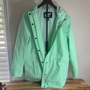 Lands' End Light Green Hooded Jacket